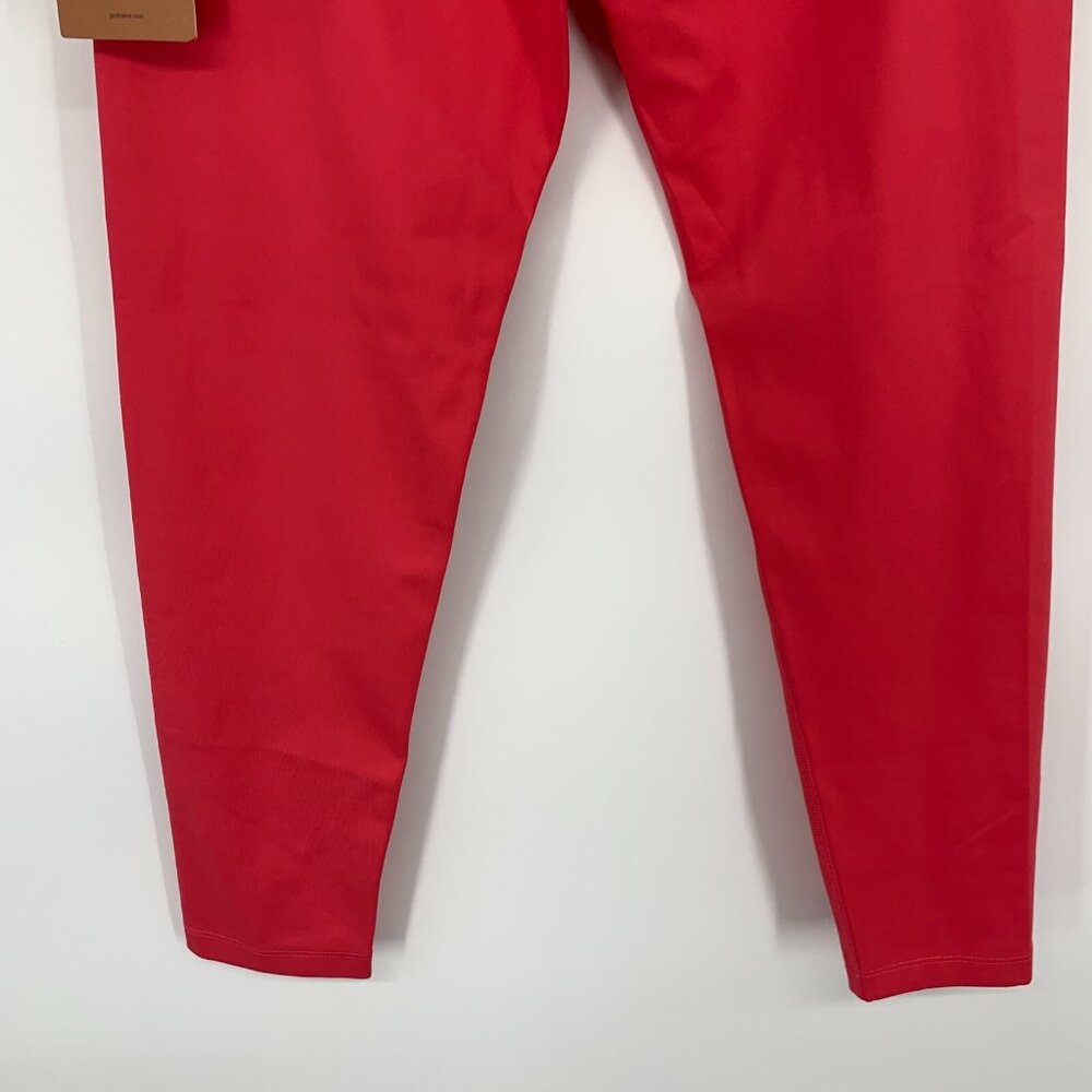 Girlfriend Collective Leggings High Waist 7/8 Crop Geranium Pink NWT - Picture 11 of 15